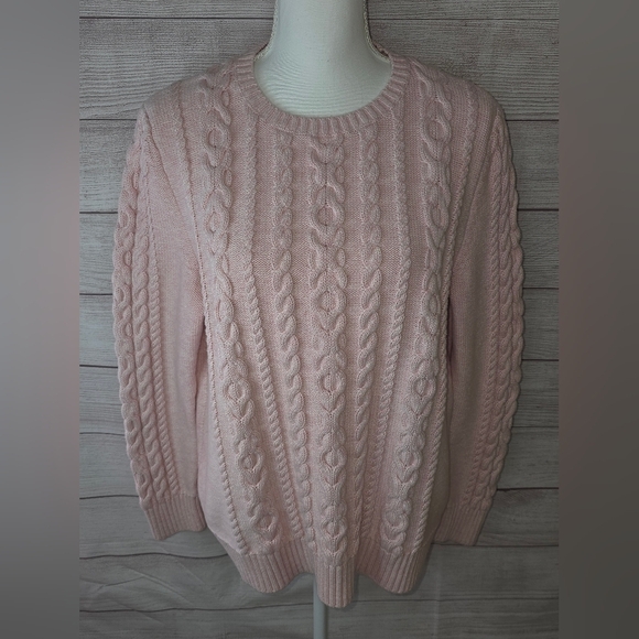 L.L. Bean Cable Knit Sweater Size 1X - Picture 1 of 5